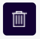 A trash bin as the Delete icon